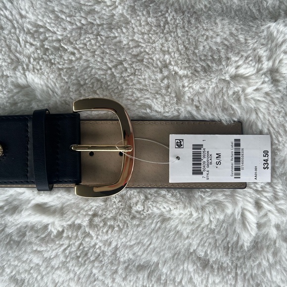 New Guani Bernini women’s wide faux- leather stretch belt - Picture 5 of 6